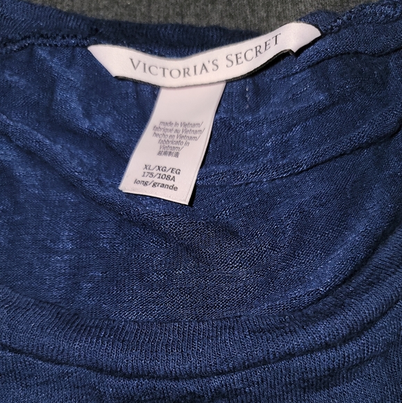 Victoria's Secret 3̶ 4 Piece Plaid PJ Set - Navy Plaid - XL +Extra Bonus PJ Top! - Picture 7 of 14
